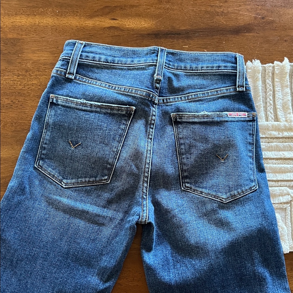 Hudson Rosalie High-Rise Wide Leg Women's Jeans in Azure - Picture 4 of 7